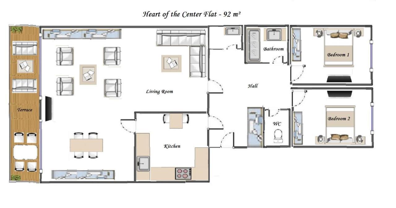 Heart Of Nice- Modern Elegant 2Br Flat Big Terrace Exterior photo